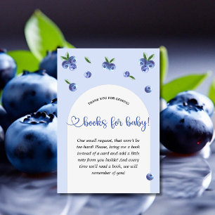Carte D'accompagnement Blueberry Sweet Boy Baby shower Livres pour bébé