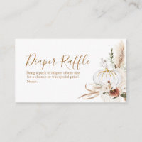 Boho Arch Blanc Citrouille Baby shower Déchets Raf
