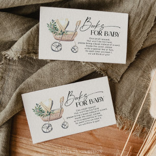 Carte D'accompagnement Boho Baby Stroller Genre Livres neutres pour bébé