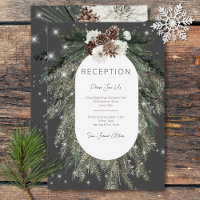 Boho Charcoal Pine Winter Sparkaccueil