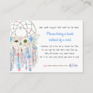 Carte D'accompagnement Boho Dream Catcher Baby shower Demande de réservat