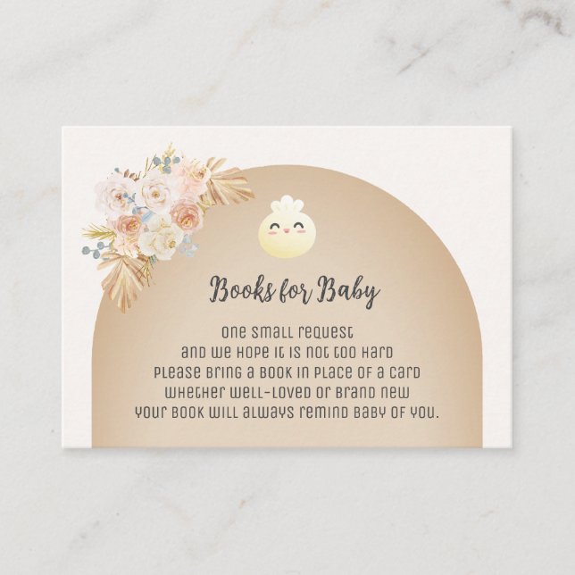 Carte D'accompagnement Boho Dumpling Books for Baby Request Card (Devant)