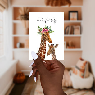 Carte D'accompagnement Boho Giraffe Mama + Baby Book Request