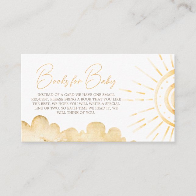 Carte D'accompagnement Boho Here Comprend le fils Baby showers Livres pou (Devant)