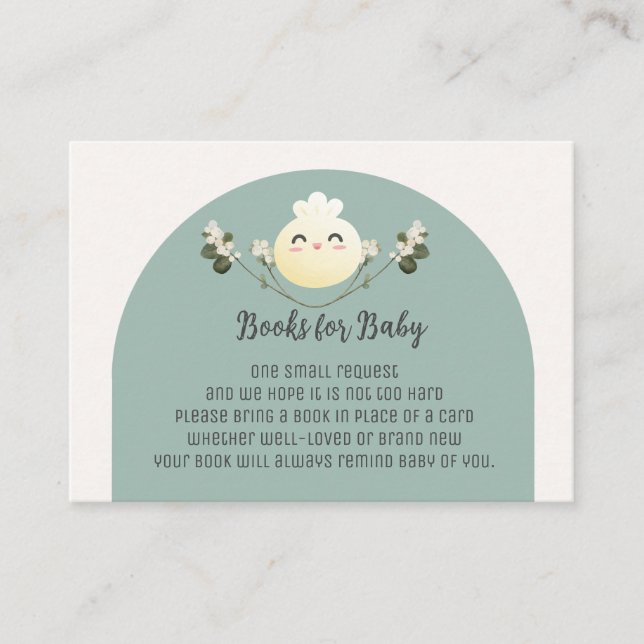 Carte D'accompagnement Boho Little Dumpling Livres pour Baby Request Card (Devant)