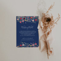 Boho Multicolor Fleur sauvage Mariage Wishing well