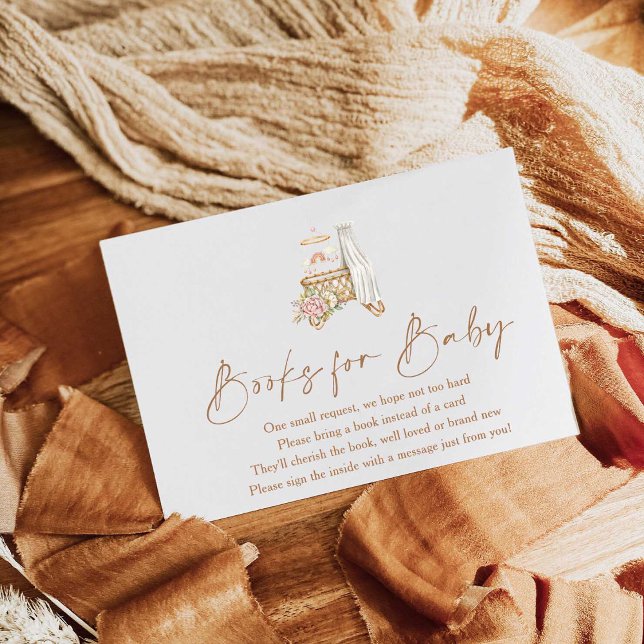 Carte D'accompagnement Boho Nursery Baby showers Livres Pour Bébé (Créateur téléchargé)