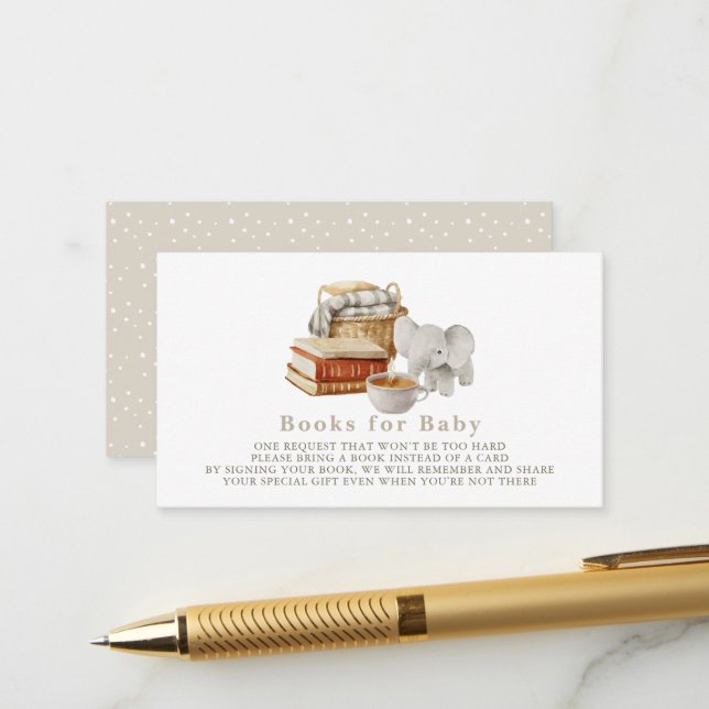 Carte D'accompagnement Boho Nursery Objets Café Demande de réservation (Devant/Arrière en situation)