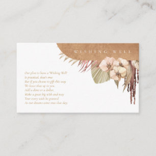 Carte D'accompagnement Boho Oasis Mariage Wishing Well ID959