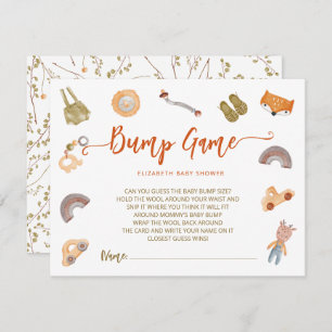 Carte D'accompagnement Boho Waterolor Baby shower de bosse de jeu Boîtier