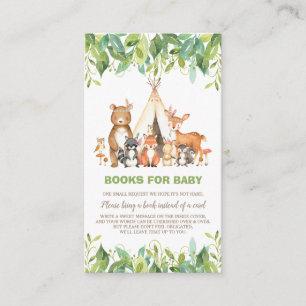 Carte D'accompagnement Boho Woodland Animaux Végétation Forêt Apportez un