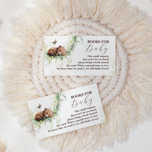 Carte D'accompagnement Bois Animaux Végétation Bébé Garçon Douche Livre (Créateur téléchargé)