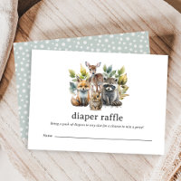 Bois Forêt Animaux Arch Baby Diaper Raffle