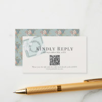 Boîte cadeau Pistachio Green Code QR RSVP