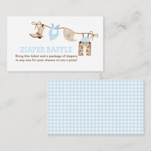 Carte D'accompagnement Boîtier à roulettes Baby shower Cowboy
