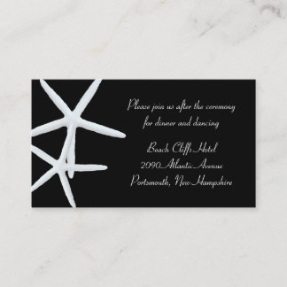 Carte D'accompagnement Boîtier d'accueil pour Starfish noir et blanc