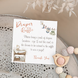 Carte D'accompagnement Boîtier de Baby shower de ligne de fermeture de br