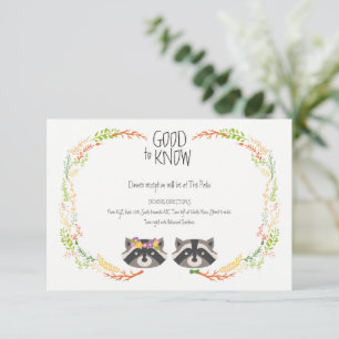 Carte D'accompagnement Boîtier de Mariage rustique de Whimsical Forest Ra
