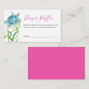 Carte D'accompagnement Boîtier d'invitation de la tortue de mer rose