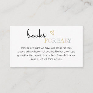 Carte D'accompagnement Bonjour Baby Neutral Minimaliste Livres pour bébé
