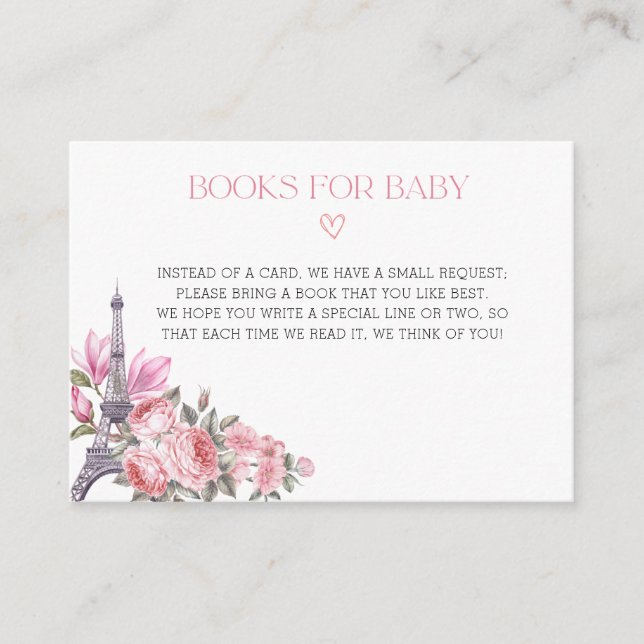 Carte D'accompagnement Bonjour Bebe | Demande de Baby shower français (Devant)
