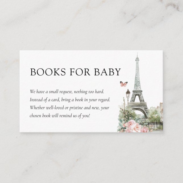 Carte D'accompagnement Bonjour Bébé Paris Baby showers français Livres (Devant)