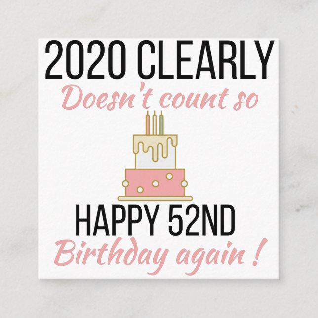 Carte D'accompagnement Bonne 53e anniversaire, Funny 53e anniversaire car (Devant)