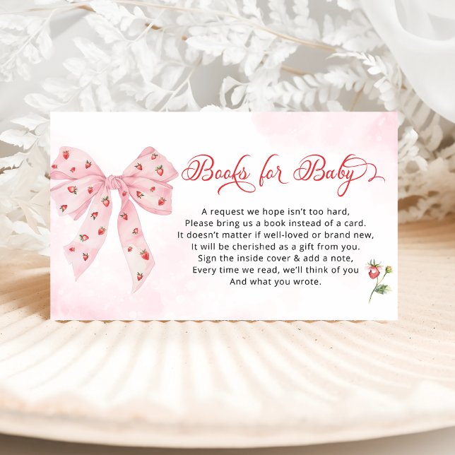 Carte D'accompagnement Books de livres pour bébé Berry Sweet Pink (Créateur téléchargé)