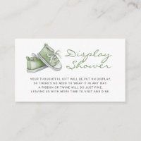Booties Baby shower pour bébé vert douche
