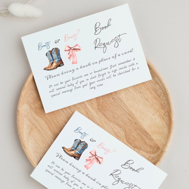 Carte D'accompagnement Boots ou Bows Blue Rose Genre Reveillez Demande de (Créateur téléchargé)