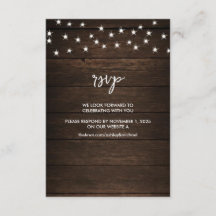 Boots & Roses Mariage personnalisé RSVP par le sit