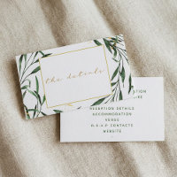 Bordure simple de feuilles vertes, mariage "des dé