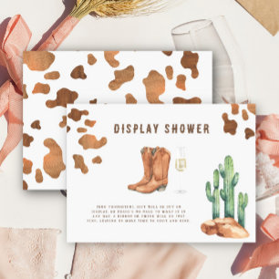 Carte D'accompagnement bottes et bulle nuptiale douche Display douche