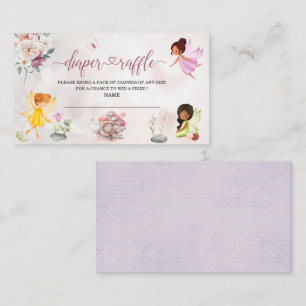 Carte D'accompagnement Bouche de baby shower princesse fée magique ou