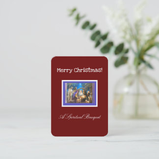 Carte D'accompagnement Bouquet spirituel de Noël