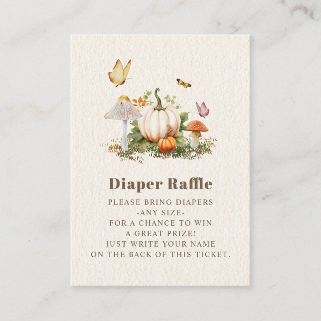 Carte D'accompagnement Bouteilles Citrouilles Pour Baby shower (Devant)