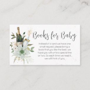 Carte D'accompagnement Bouteilles de bébé Poppin' Baby showers Livres pou