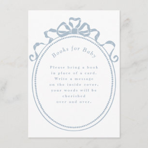 Carte D'accompagnement Bow Ribbon Antique Livres de Frame Victorien pour 