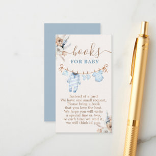 Carte D'accompagnement Boy Baby Clothes Baby showers Livres pour bébé
