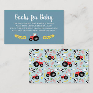 Carte D'accompagnement Boys Cute Rustic Farm Livres Pour Bébé