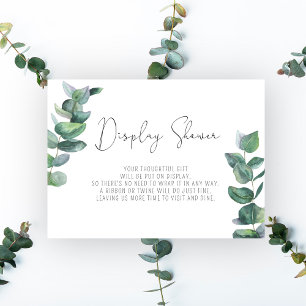 Carte D'accompagnement Branche d'eucalyptus - Présentation de la douche