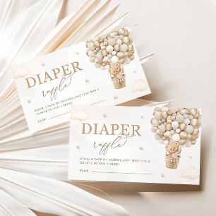 Carte D'accompagnement Brochure à Baby shower neutre Teddy Bear