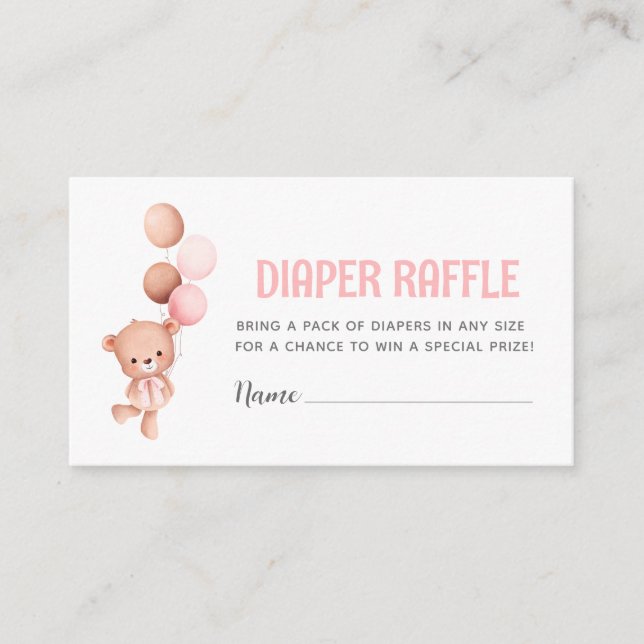 Carte D'accompagnement Brochure à ballons en peluche (Devant)