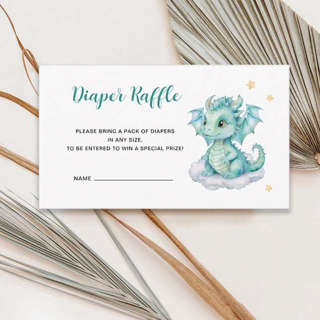 Carte D'accompagnement Brochure à couches pour bébé dragon (Créateur téléchargé)