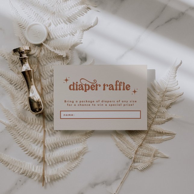 Carte D'accompagnement Brochure Baby shower Boho (Créateur téléchargé)
