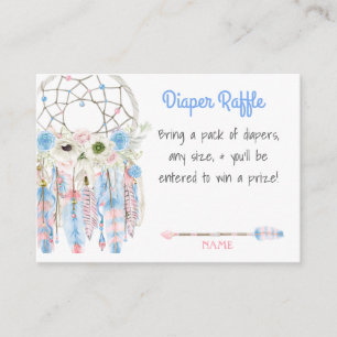 Carte D'accompagnement Brochure de Baby shower Boho Dream Catcher