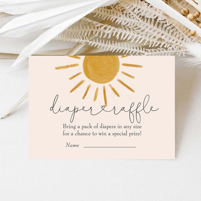 Carte D'accompagnement Brochure de Baby shower Boho Sun (Créateur téléchargé)