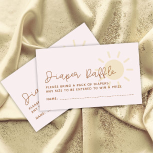 Carte D'accompagnement Brochure de Baby shower de soleil Boho Raffle