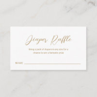 Brochure dorée moderne Baby shower simple