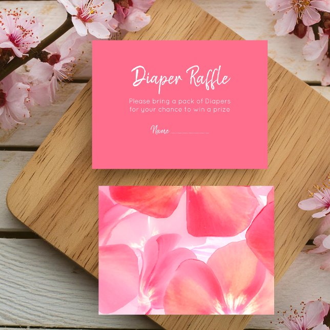 Carte D'accompagnement Brochure florale rose moderne (Stunning summer baby shower inspiration.)